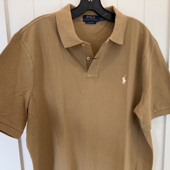 NWT POLO RALPH LAUREN, POLO SHIRT, LARGE, CAFE - Picture 2 of 6